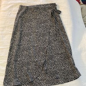 NWOT Comp Vintage: Leopard Wrap Skirt
